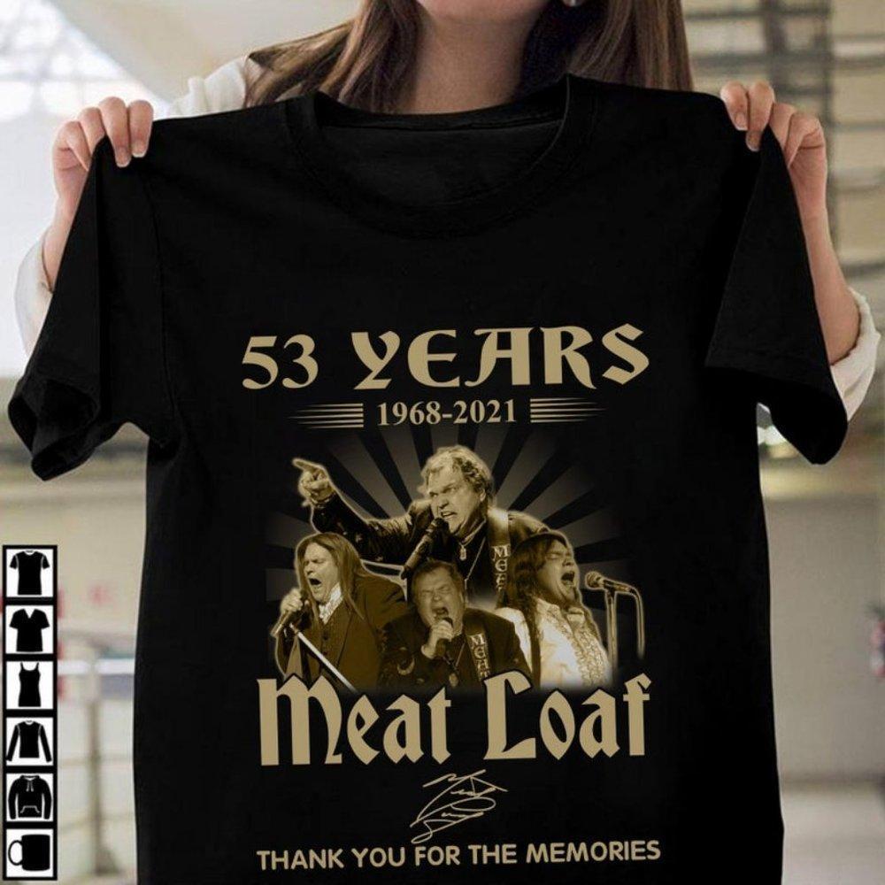 Meatloaf 52 Years Signature Shirt - Picture 1 of 4